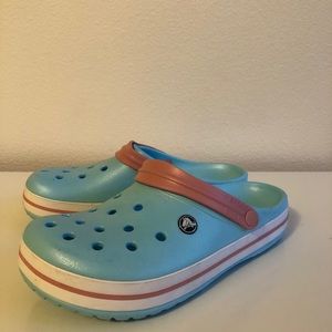 Crocs Pink and Blue